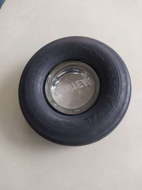 COOL! Vintage goodyear aircraft typre ashtray
